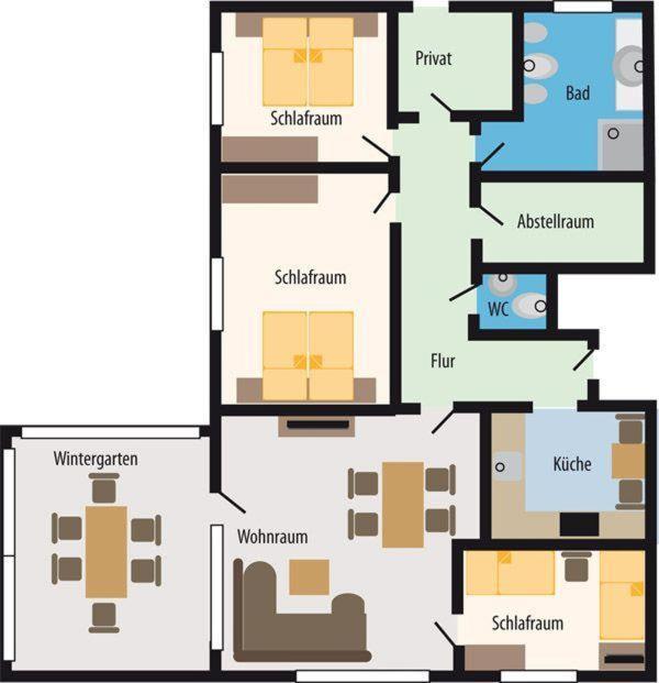 Haus Lily Nr.02 Bis Zu 6 Personen Davon Max. 2 Kinder Бюзум Екстер'єр фото